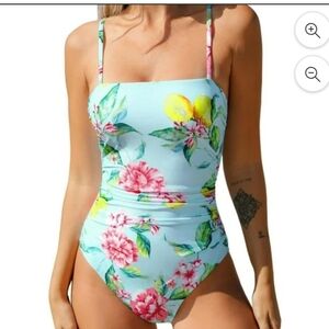 Nwt Size S Floral One-Piece Swimsuit
